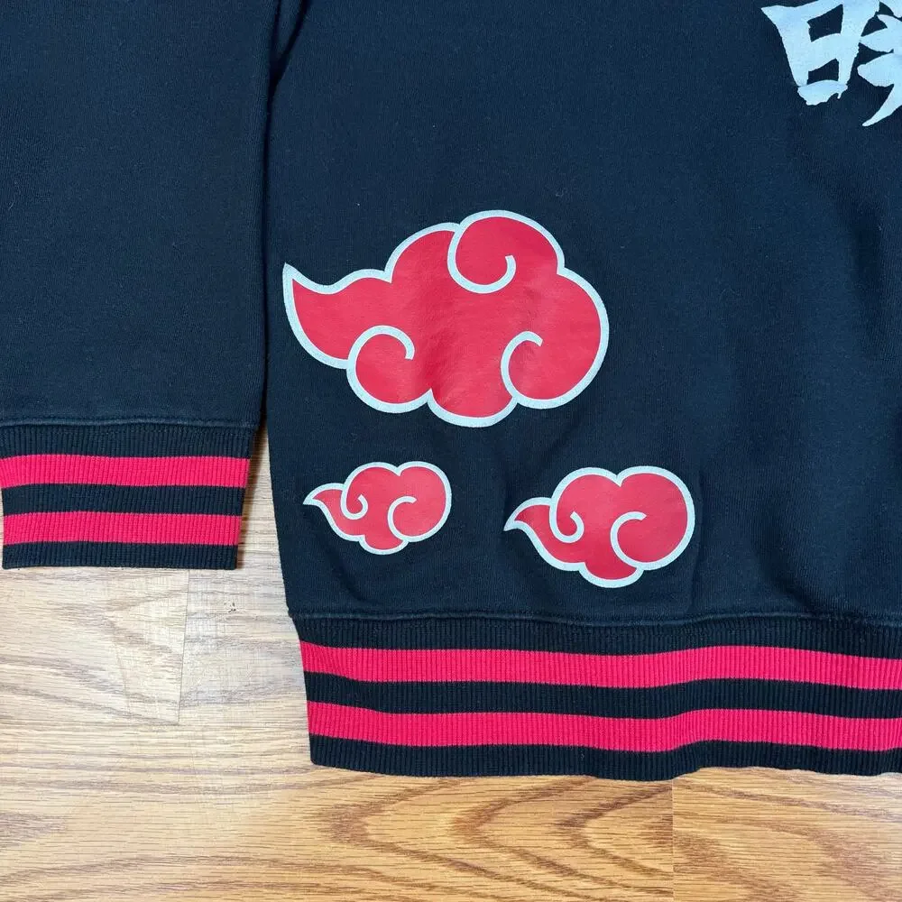 Naruto Shippuden Akatsuki Kanji Crewneck Sweatshirt BoxLunch Sz XL